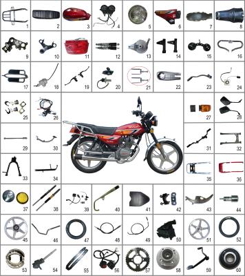 China SPARE PARTS FOR HAOJIN HJ125-A, HJ150-A MOTORCYCLE, HJ125-A MOTORCYCLE ASESSORIES HJ125-A for sale