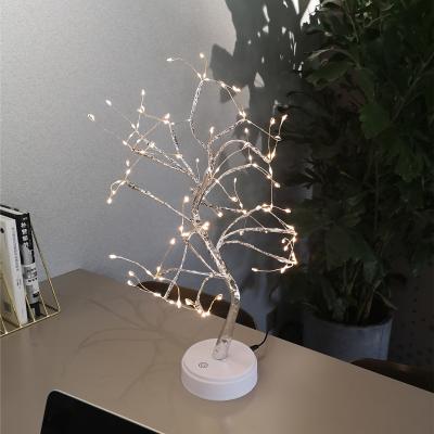 China Modern Glow Lumi DC12V AA Battery USB Port Christmas Trees With Lights Room Night Light Led Lamp for sale