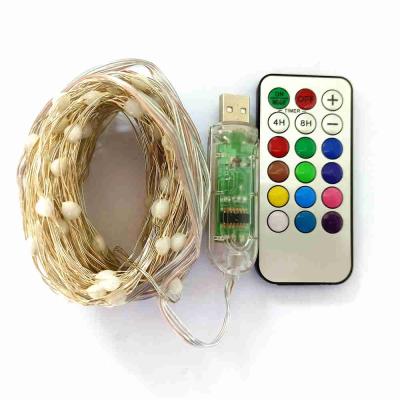 China Residential Glow Lumi RGB 13 Modes 10M100LED USB Copper Wire Lights for sale