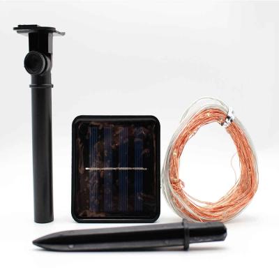 China Camping / Hiking Glow Lumi Solar Powered IP44 8 Modes Led Copper Wire Lights for sale