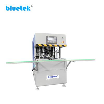 China Automatic Corner Sewing CNC Window Building Material Stores 3 Cutters UPVC Cleaning Machine for sale