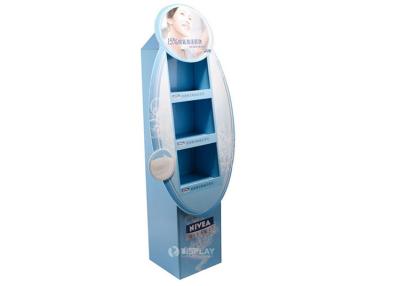 China Folding Corugated Cardboard Display Rack For Marketing Nivea Cometics for sale