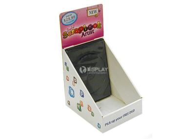 China CD DVD Small Cardboard Counter Display , Customized Point Of Sale Counter Display for sale