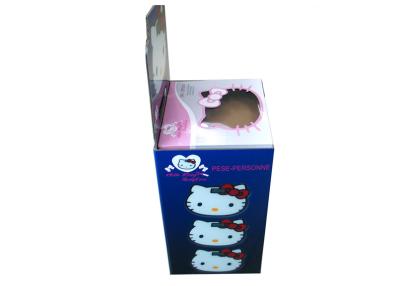 China Vitrina atractiva de los compartimientos de la descarga de la cartulina del Hello Kitty para las muñecas en venta