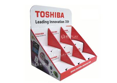 China Toshiba-Einzelhandel Countertop-Anzeigen, gewölbte 3 Reihen-Knall-Zähler-Display-Unit zu verkaufen