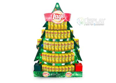 Chine Affichage de palette de carton de pommes chips de nourriture pour la promotion de Noël à vendre