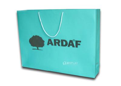 China Decorative Thick Hand Carry Custom Paper Bags With Hot Stamping Logo for sale