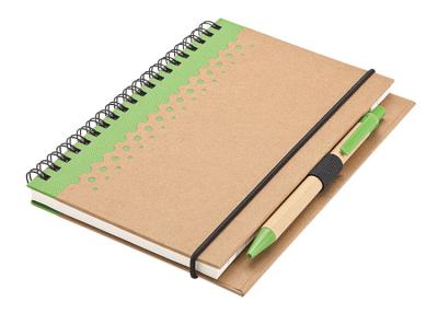 China Jotter Notepad Notebook Custom Book Printing with Recycled Paper / Pen for sale