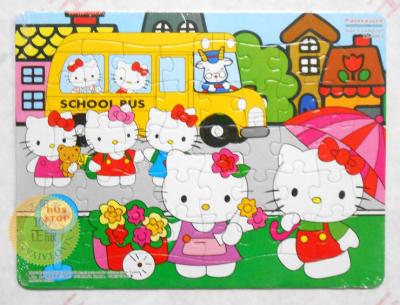 China Rompecabezas personalizados Hello Kitty de los niños con la impresión en offset de CMYK en venta