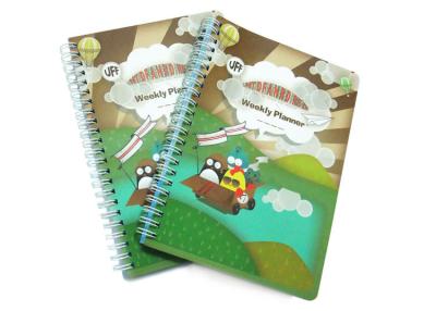 China PP Cover Memo Pad Custom Spiral Notebooks With A6 / A5 / A4 Lined Paper for sale