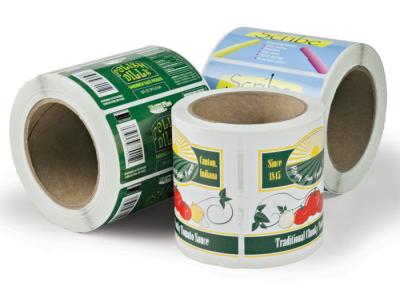 China Printed Self Adhesive Paper Custom Sticker Labels in Roll Recycled for sale