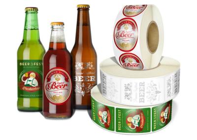 China Any Shaped Self Adhesive Removable Beer Bottle Labels Printing Customized for sale