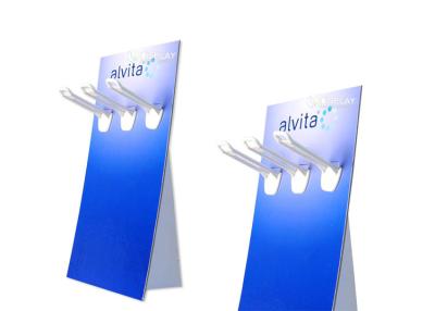 China A3 Advertising Custom Cardboard Cutouts Stand with Peg Hooks for Retail store for sale