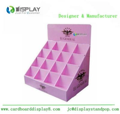 China Shop Retail Table Top Cosmetic Display Stand Cardboard Customized Size for sale