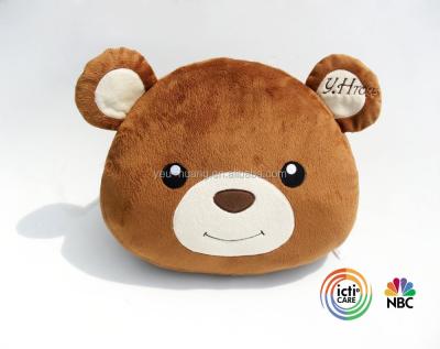 China Custom Teddy Brown Bear Cushion Pillow Manufacturer Supplier Factory Manufacturer for sale