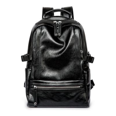 China 2019 Customized Daily Fashional PU Leather Backpack Outdoor Travel Waterproof Backpack for sale