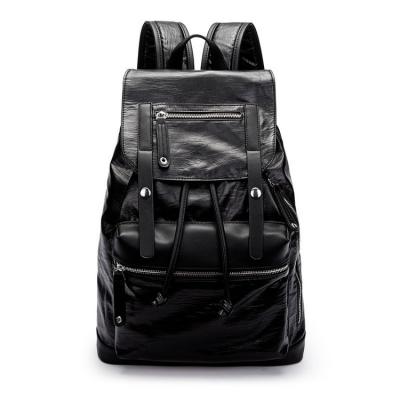 China Daily high quality soft PU leather backpack laptop backpack for men for sale