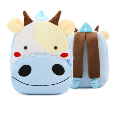 China Newest Safe Cute Pattern Cartoon Animals Customized Plush Children's Kindergarten Backpacks Bag for sale