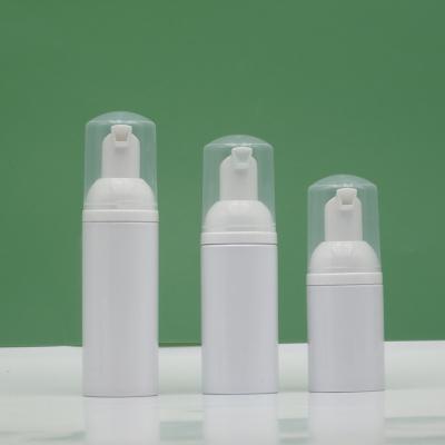 China Facial Cleanser In Stock 30ml 50ml 60ml Mini Wick Shampoo White Foaming Pump Foaming Pump With Bottle for sale