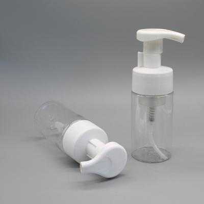 China 100ml Pet Cosmetic Foam Cleaner Pump Bottles With Labels for sale