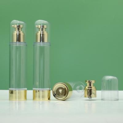 China Duannypack Cosmetic Round Clear Airless Pump Lotion Bottle 60ml 30ml 50ml 100ml 120ml 4oz Airless Bottles for sale