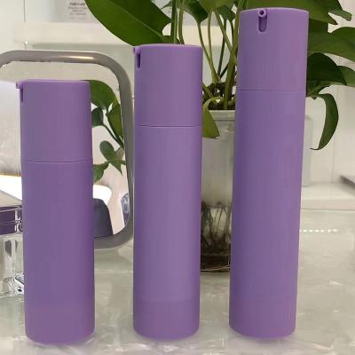 China Duannypack 2021 Hot Shape BEAUTY PACKAGING Duannypack 2021 Purple Twist Up Cosmetic Airless Bottle 15ml for sale