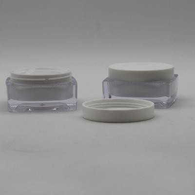 China New Design Mini Pet Clear Jar Plastic Mason Recyclable 50G Cosmetic Pet Cosmetic Preservation Jar for sale