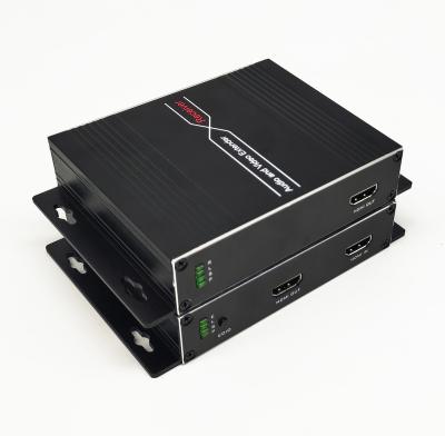 China 4K HD'MI Digital Fiber Optic Transmitter and Receiver 2km over singlemode fiber with Loopout and RS232 en venta