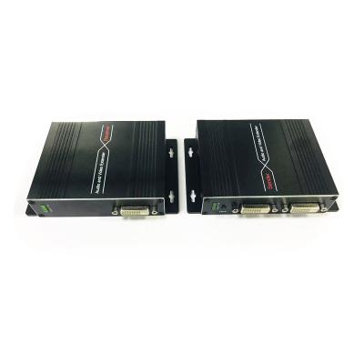 Cina 4K DVI KV Fiber Optical Transmitter and Receiver 2km-20km 1200P DVI Fiber Optic extender over singlemode fiber with Loopout in vendita