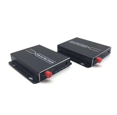 China 1080p HD'MI KVM Fiber Optical Transmitter and Receiver 20km over singlemode fiber with Loopout and IR en venta