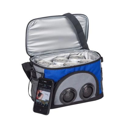 China Good Quality Waterproof Box Cooler Ice Bag USB Cooler Bag With Built In Speakers 10L Music for sale