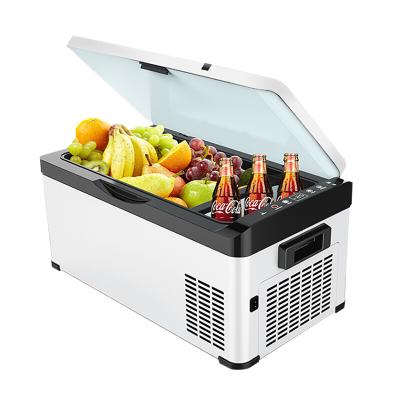 China Cooler Fridge Small Mini Dc Car Drinking Fridges Carbonated Auto Compressor Caming Off Road for sale