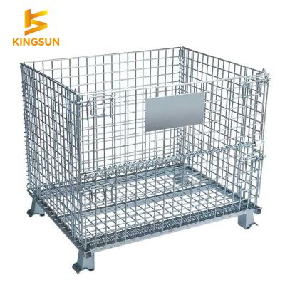 China The Latest Warehouse Storage Metal Wire Mesh Storage Cage for sale