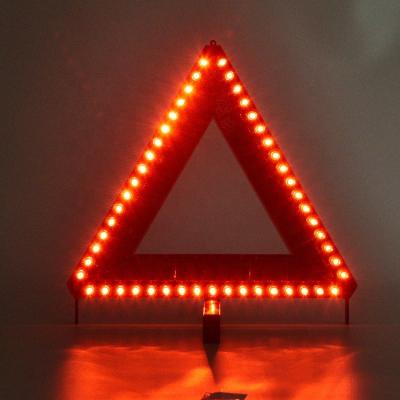 China Car Emergency Triangle LED Flashing Light Safety Reflector Folding Highly Reflective Warning Triangle for sale