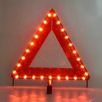 China 51PCS LED Warning Light Triangle Accessory Socket / Batteries LED Warning Triangle for sale