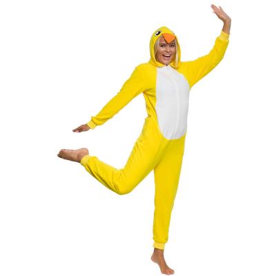 China Thermal Fleece Women's Chick Animal Pajamas Onesie Plush Novelty Novelty Costume Slim Overalls for sale