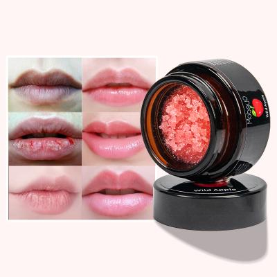 China Exfoliator Lip Scrub Seller Strawberry Soft Exfoliating Flavors Sugar Moisturizing Nourishing Pink Lip Scrub For Dark LipsLip Scrub Vendo for sale