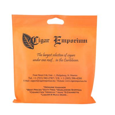 China High quality nonwoven bag handled pp spunbond fabric die cut to handle non woven shopping bag for sale