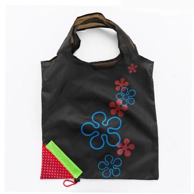 China Fashion Reusable High Quality Custom Cute Strawberry Logo Polyester Shopping Bag Fabric for sale