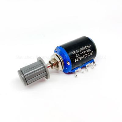 China WXD3-12-2W Precision Five Turn Adjustable Resistance Potentiometer 1K/2.2K/3.3K/4.7K/10K/22K/47K/100K Sliding Rheostat KYP16-4J WXD3-12-2W Potentiometer for sale