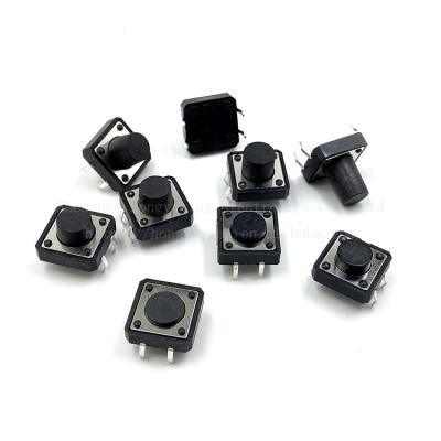 China Switch In Line Common Touch Switch 12*12*4.3/5/6/7/8/9/10/12MM DIP Four Terminal Button Switch for sale