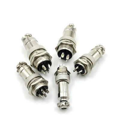 China Electric bicycle GX16 GX20 GX12 aviation plug connector connector 2/3/4/5/6/7/8-12P core for sale