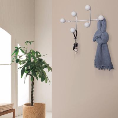 China Wholesale Modern Convertible Metal Hat Wall Mounted Living Room Furniture Coat Hanger Rack M-SPOT W66 for sale