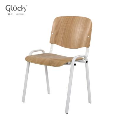 China Minimalist Simple Cheap Wooden With Steel Legs High Back Dining Chair For School With High Quality for sale