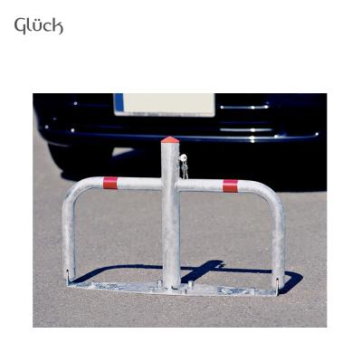 China New Easily Assembled Anti-collision Silver Parking Barrier Gate With Parking Lot Lock for sale