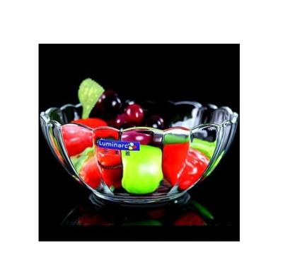 China Sustainable Professional Manufacture Tempered Glass Salad Bowl Clear Lead Free Universal Glass Bowl for sale