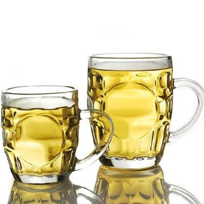 China Durable Customized Drinks Tea Mug Can Be Printed With LOGO Thickened Beer Pineapple Transparent Glass Mug for sale