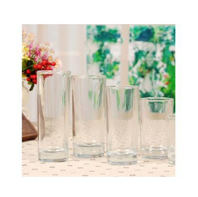 China High quality durable wholesale cheap transparent heat resistant thickened straight glass cup of water for sale