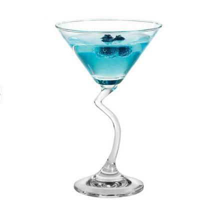 China Factory direct sales creative durable portable hotel Z foot cocktail glass crystal cup for sale