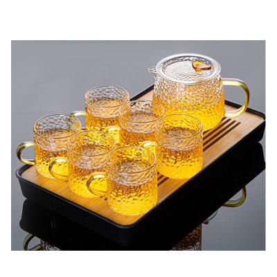 China Viable Ready To Ship Turkish Borosilicate Tea Set Glass for sale